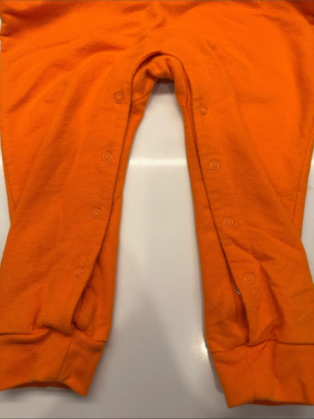 Cat & Jack Orange Pumpkin Jack-O'-Lantern Hooded Romper, 18mo